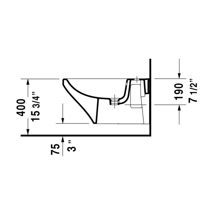 Duravit DuraStyle Bidet wall-mounted 228615