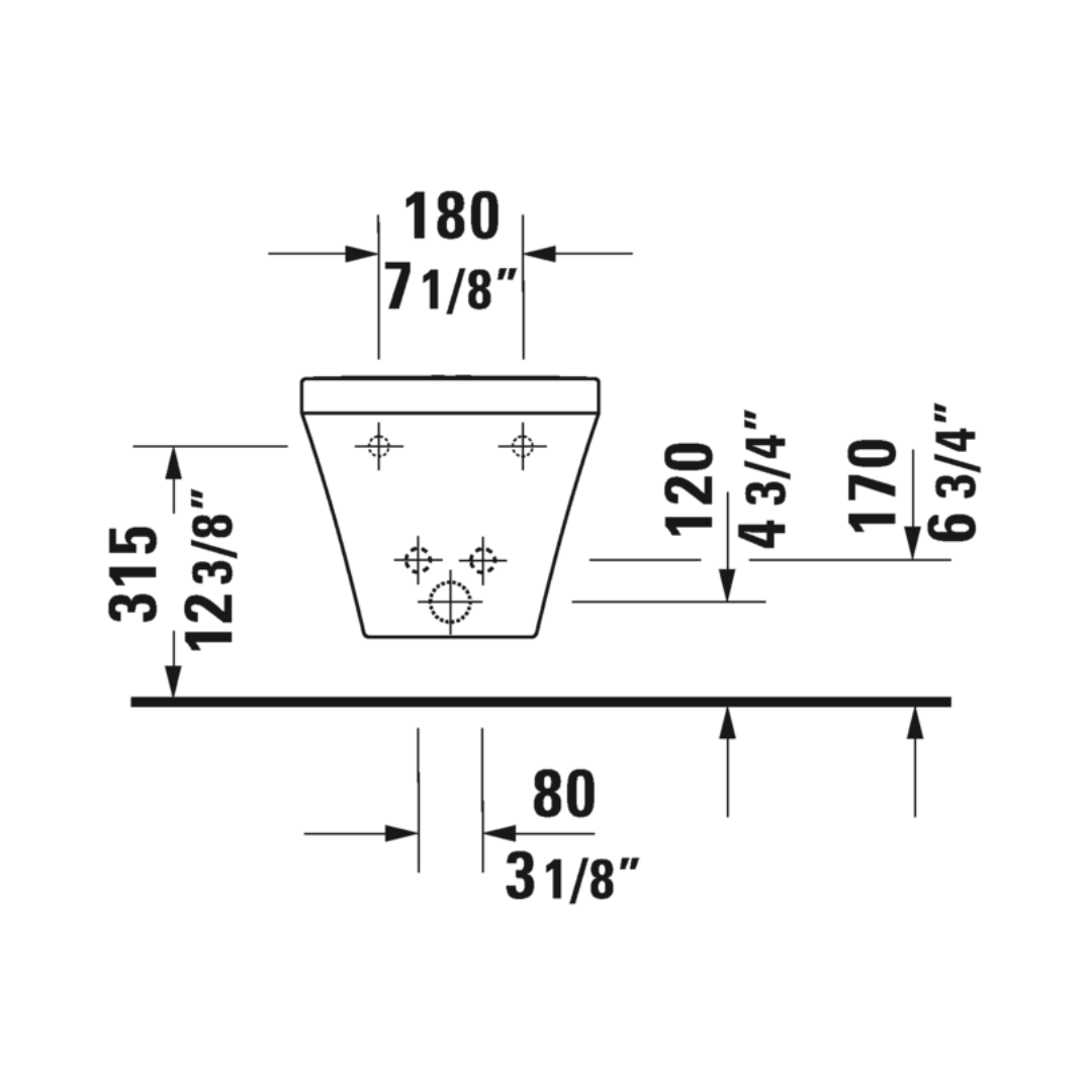 Duravit DuraStyle Bidet wall-mounted 228615