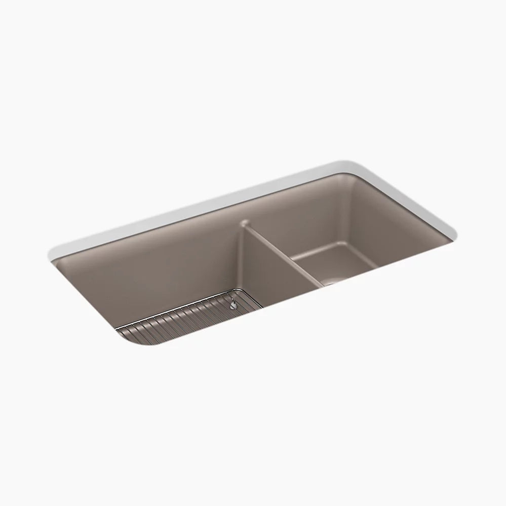 Kohler Cairn® 33-1/2" undermount double-bowl kitchen sink  K-8204-CM