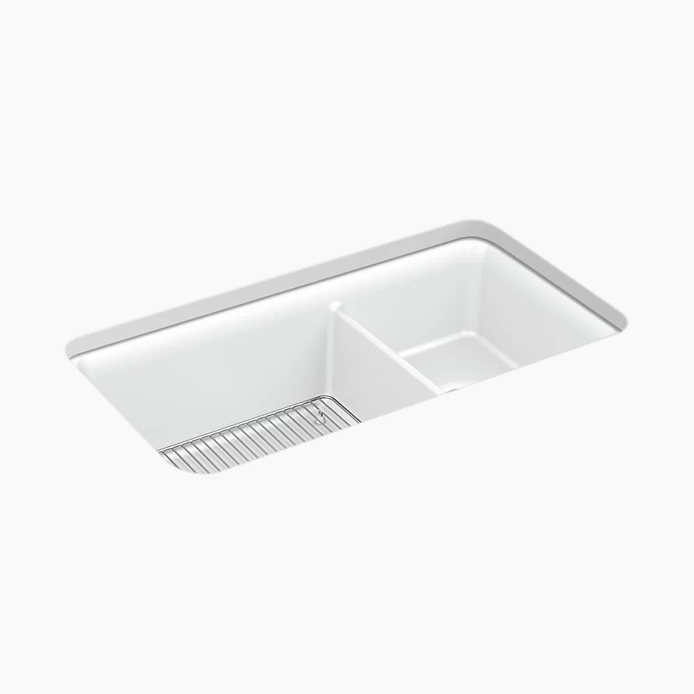 Kohler Cairn® 33-1/2" undermount double-bowl kitchen sink  K-8204-CM
