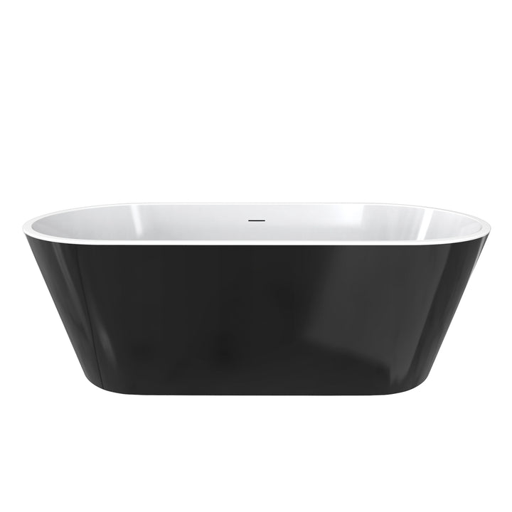 Maax Chorale 67 x 31 Acrylic Freestanding Center Drain Bathtub in White with White Skirt
