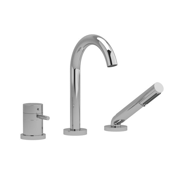 Riobel Riu 3-Hole Deck Mount Tub Filler -with Lever Handles RU19