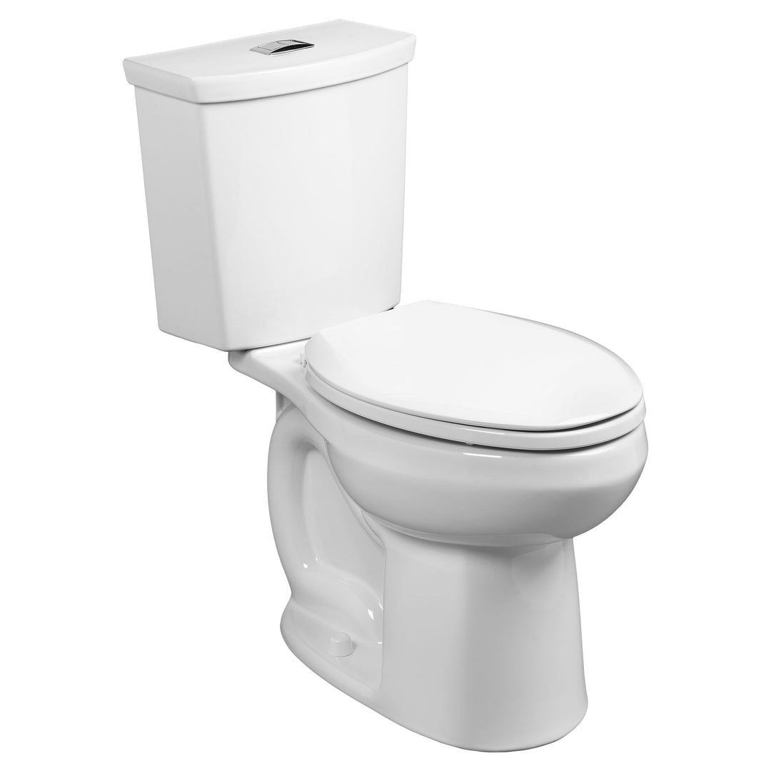American Standard H2OPTION/H2OPTIMUM / OTHER DUAL FLUSH  H2Option™ Two-Piece Dual Flush 1.28 gpf/4.8 Lpf and 0.92 gpf/3.5 Lpf Chair Height Elongated Toilet With Liner Less Seat