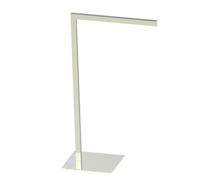 Kartners Free Standing Single Towel Rail - Square KFS-SQ-STR