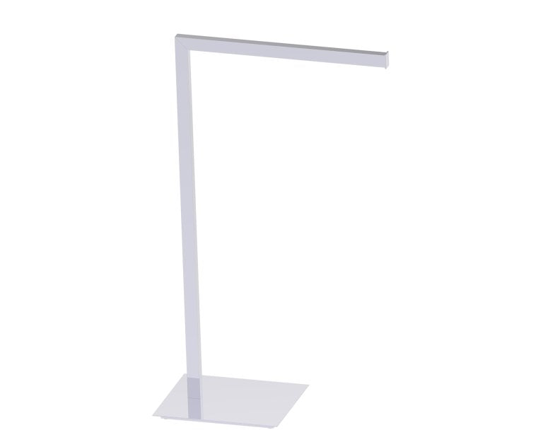 Kartners Free Standing Single Towel Rail - Square KFS-SQ-STR