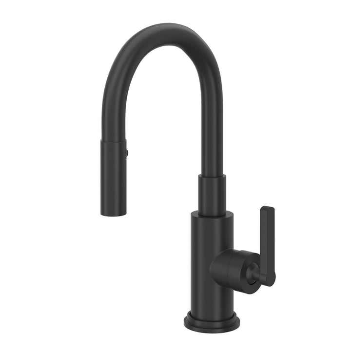ROHL Lombardia Pulldown Bar And Food Prep Faucet With Metal Lever Handle