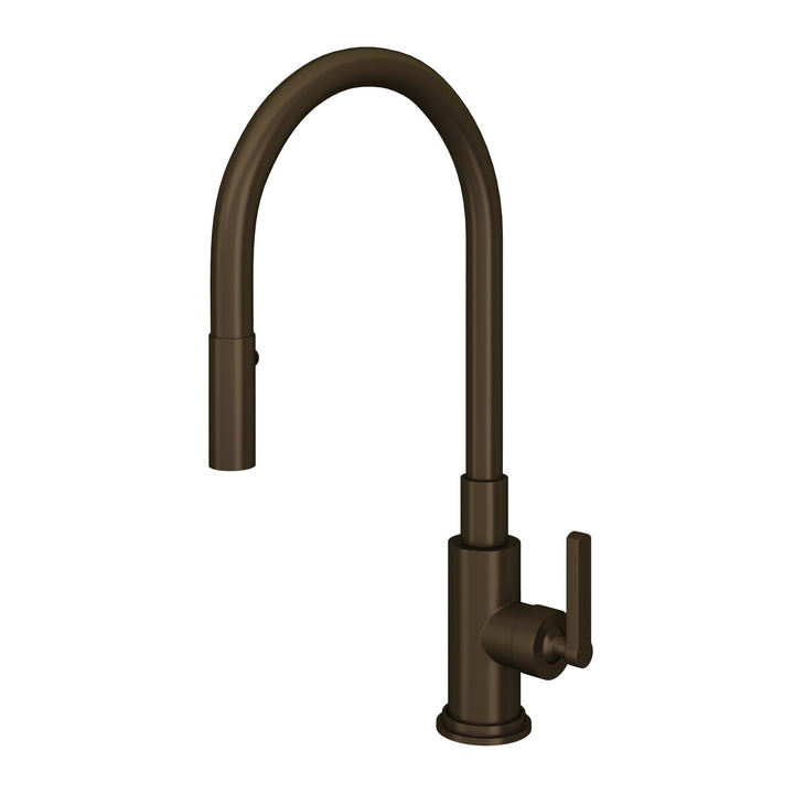 ROHL Lombardia Pulldown Kitchen Faucet With Metal Lever Handle