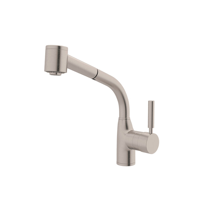 Lux Side Lever Pullout Kitchen Faucet With Metal Lever Handle