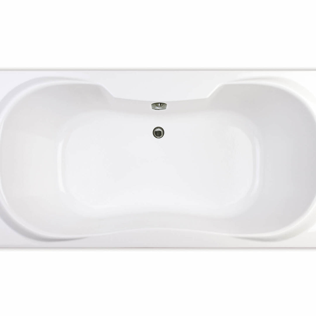 Maax Cambridge 72 x 36 Acrylic Drop-in Center Drain Bathtub in White