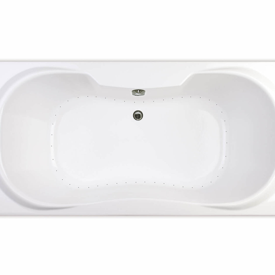 Maax Cambridge 72 x 36 Acrylic Drop-in Center Drain Bathtub in White
