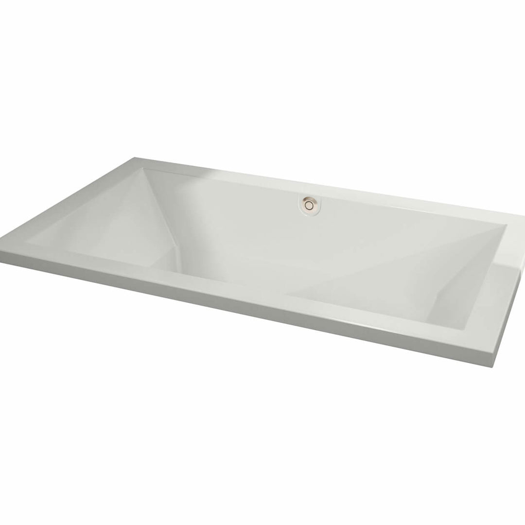 Maax Aiiki 7242 Acrylic Drop-in Center Drain Bathtub in White