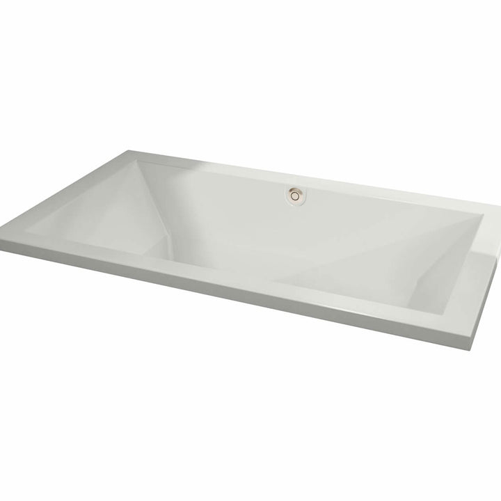Maax Aiiki 7242 Acrylic Drop-in Center Drain Bathtub in White