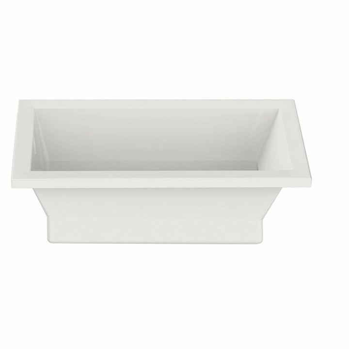 Maax Aiiki 7236 Acrylic Drop-in End Drain Bathtub in White