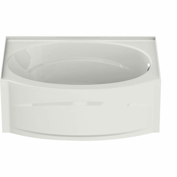 Maax Islander AFR 60 x 38 Acrylic Alcove Left-Hand Drain Bathtub in White
