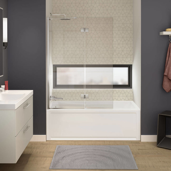 Maax New Town 6030 IFS Acrylic Alcove Left-Hand Drain Bathtub in White