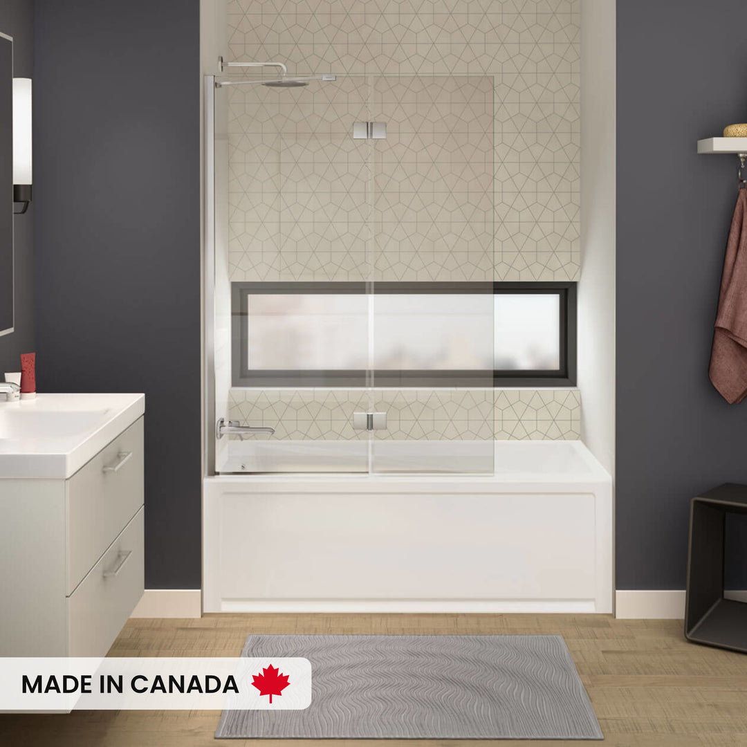 Maax New Town 6032 IFS Acrylic Alcove Left-Hand Drain Bathtub in White