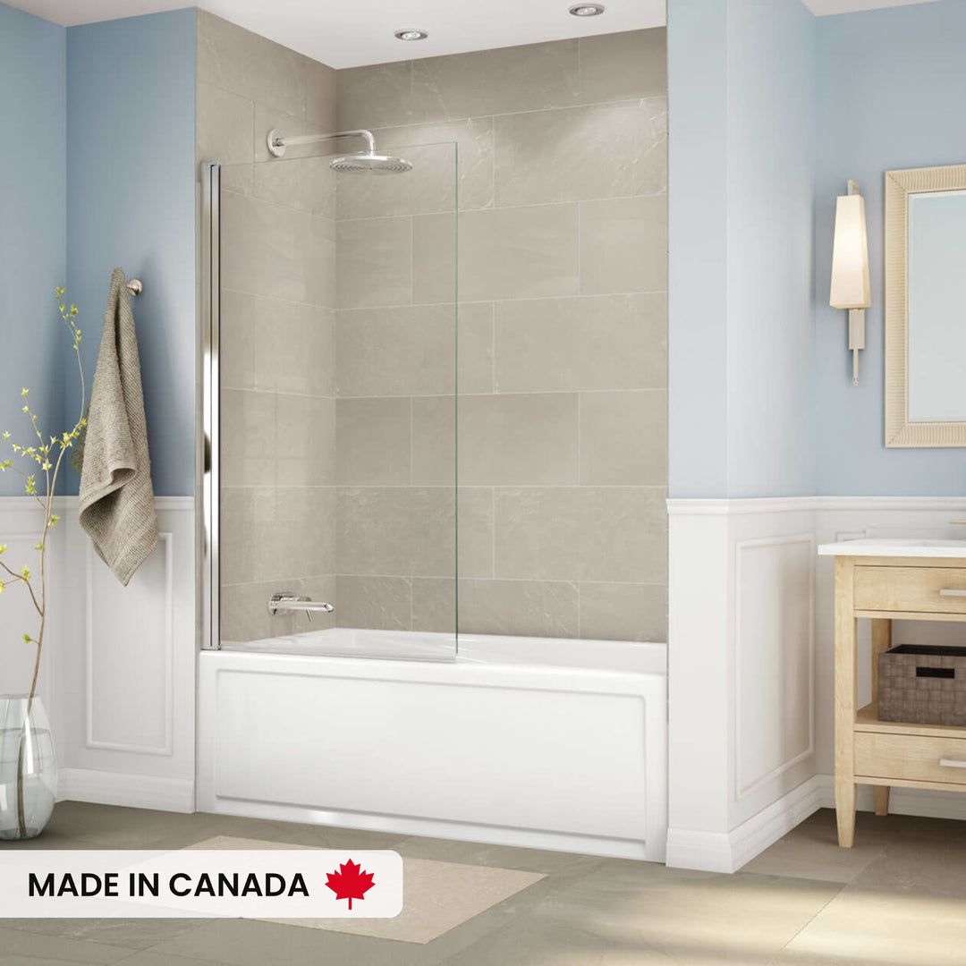 Maax New Town 6032 IFS Acrylic Alcove Left-Hand Drain Bathtub in White