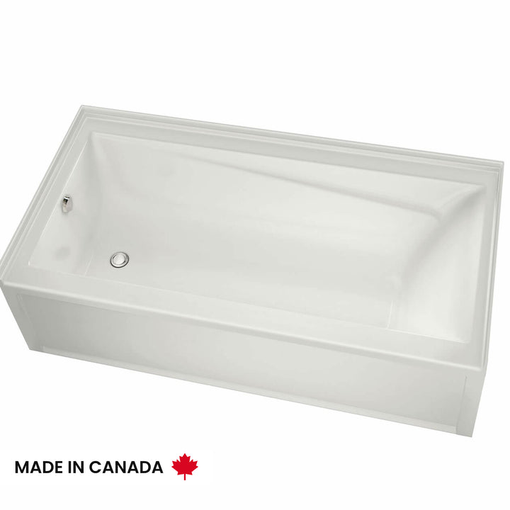 Maax Exhibit 6032 IFS AFR DTF Acrylic Alcove Left-Hand Drain Bathtub in White
