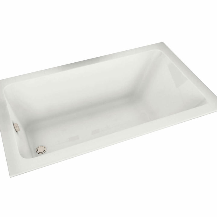 Maax Skybox 7236 Acrylic Drop-in End Drain Bathtub in White