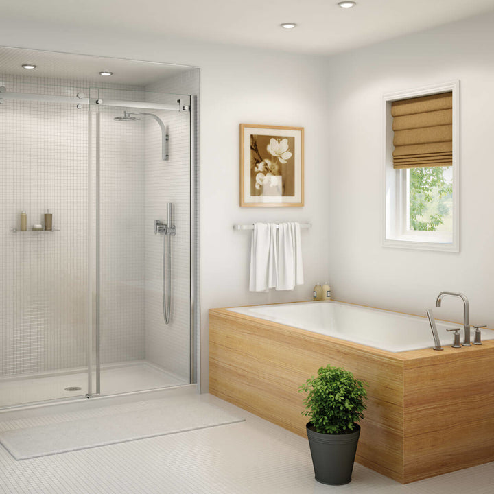 Maax Skybox 7236 Acrylic Drop-in End Drain Bathtub in White