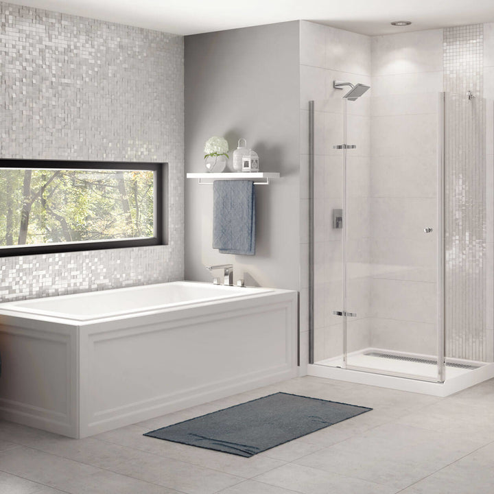 Maax Skybox 7236 Acrylic Drop-in End Drain Bathtub in White
