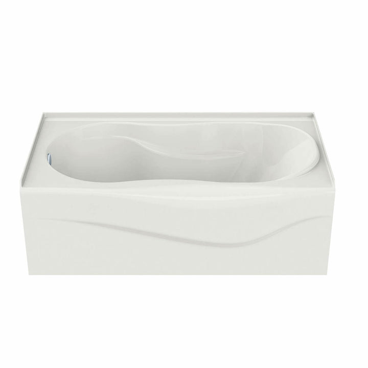 Maax Murmur 6032 A Acrylic Alcove Left-Hand Drain Bathtub in White