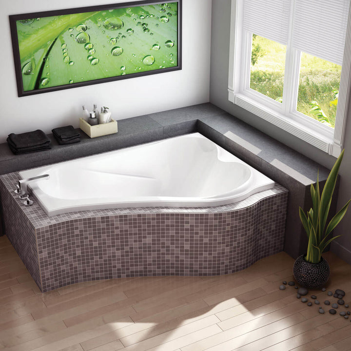 Maax Murmur 6043 ASY Acrylic Drop-in Left-Hand Drain Bathtub in White