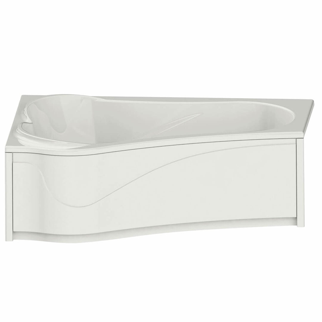 Maax Murmur 6043 ASY Acrylic Drop-in Left-Hand Drain Bathtub in White
