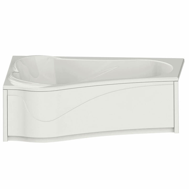 Maax Murmur 6043 ASY Acrylic Drop-in Left-Hand Drain Bathtub in White