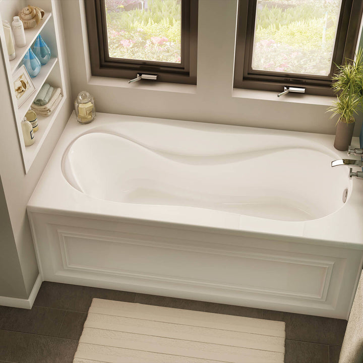 Maax Brome 6030 Acrylic Alcove Left-Hand Drain Bathtub in White