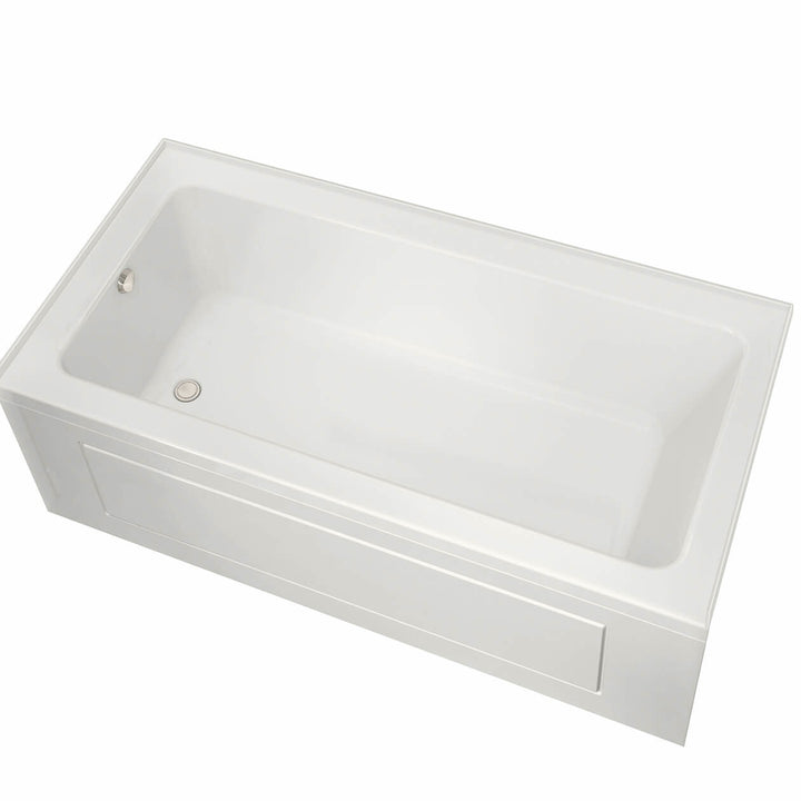 Maax Pose 6636 IF Acrylic Alcove Left-Hand Drain Bathtub in White