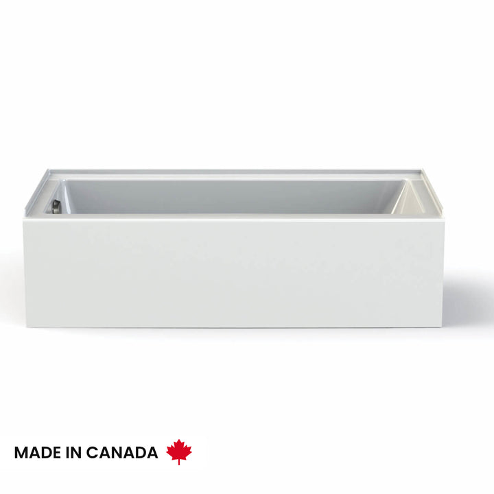 Maax Rubix Access 6030 AFR Acrylic Alcove Left-Hand Drain Bathtub in White
