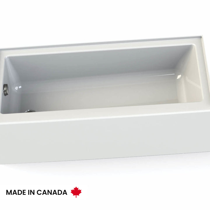 Maax Rubix Access 6030 AFR Acrylic Alcove Left-Hand Drain Bathtub in White