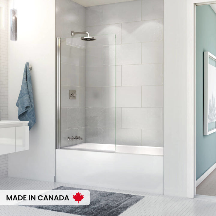 Maax Rubix Access 6030 AFR Acrylic Alcove Left-Hand Drain Bathtub in White