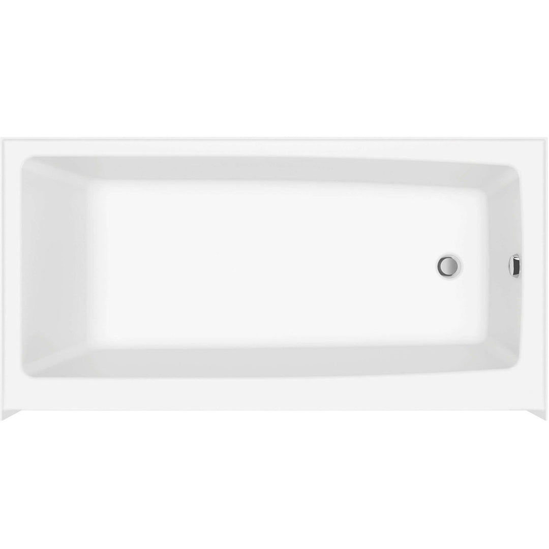 Maax Nomad 6030 AFR AcrylX Alcove Left-Hand Drain Bathtub in White