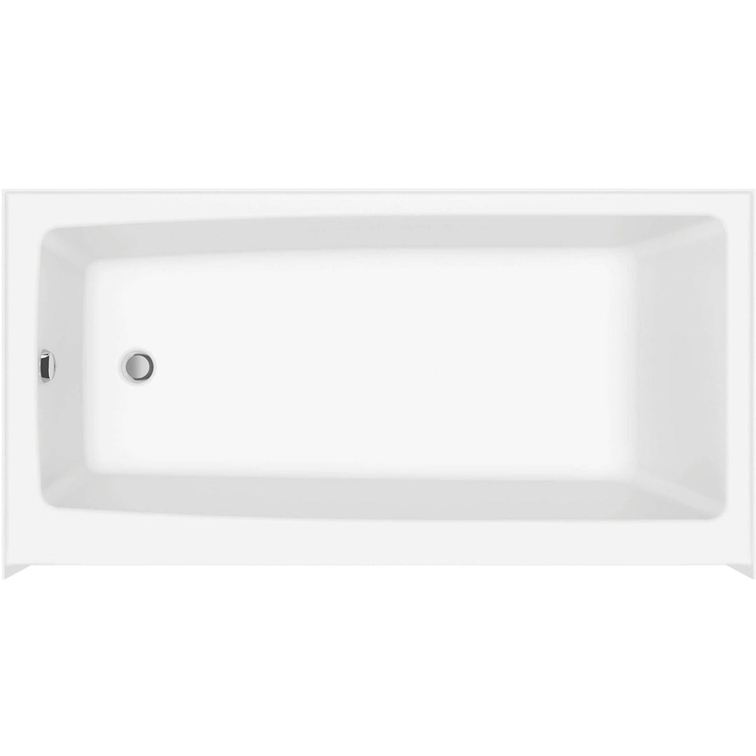 Maax Nomad 6030 AcrylX Alcove Left-Hand Drain Bathtub in White