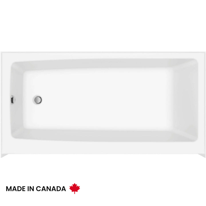 Maax Nomad 6032 AcrylX Alcove Left-Hand Drain Bathtub in White