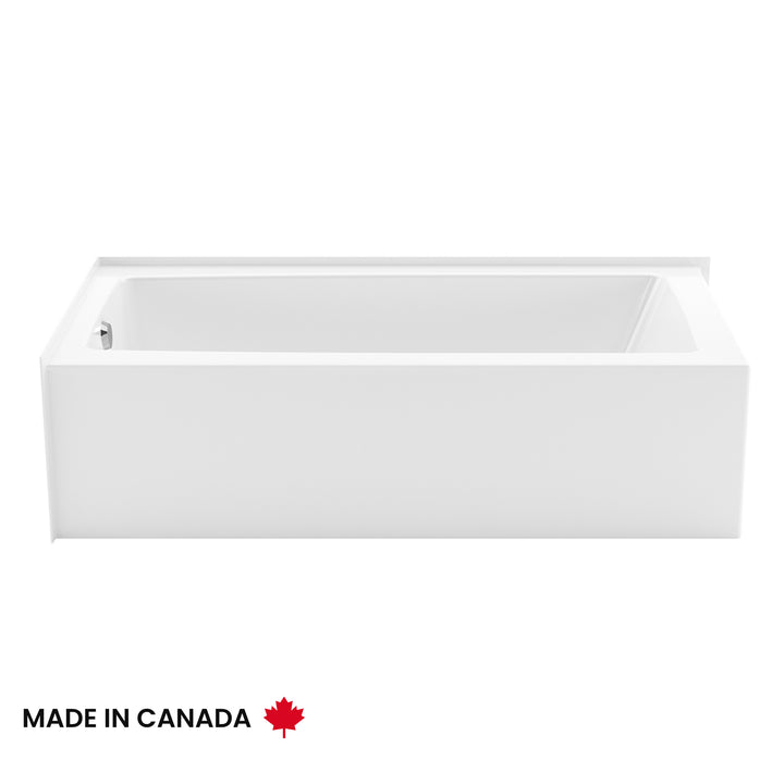 Maax Mackenzie Corner Access 6030 AcrylX Corner Left-Hand Drain Bathtub in White