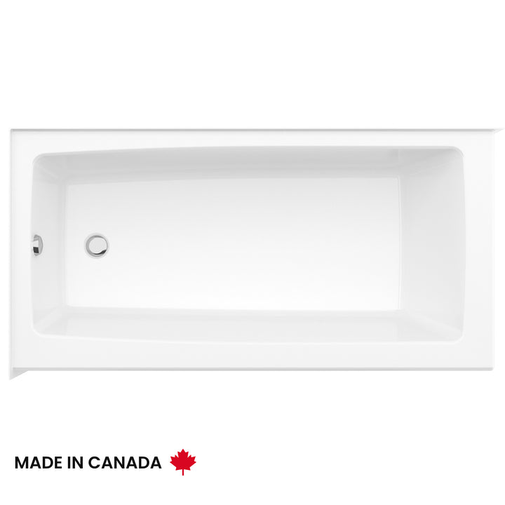 Maax Mackenzie Corner Access 6030 AcrylX Corner Left-Hand Drain Bathtub in White