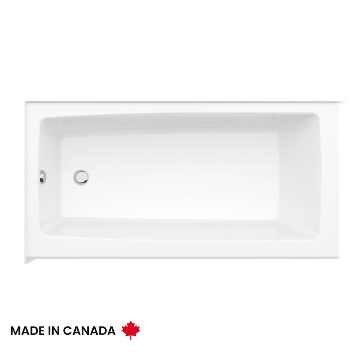 Maax Nomad Corner 6030 AFR AcrylX Corner Left-Hand Drain Bathtub in White