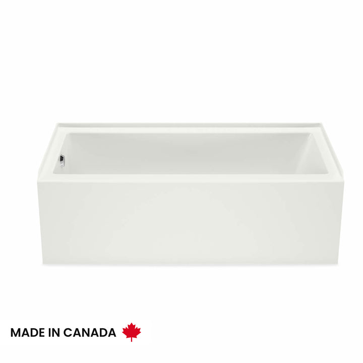 Maax Bosca 6032 AFR Acrylic Alcove Left-Hand Drain Bathtub in White