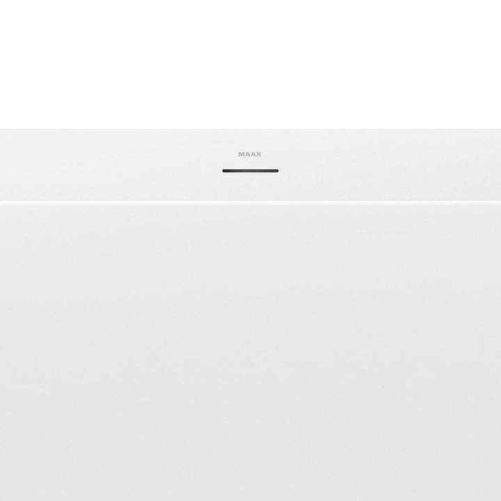Maax Renata 67 x 32 Acrylic Freestanding Center Drain Bathtub in Matte White with Matte White Skirt