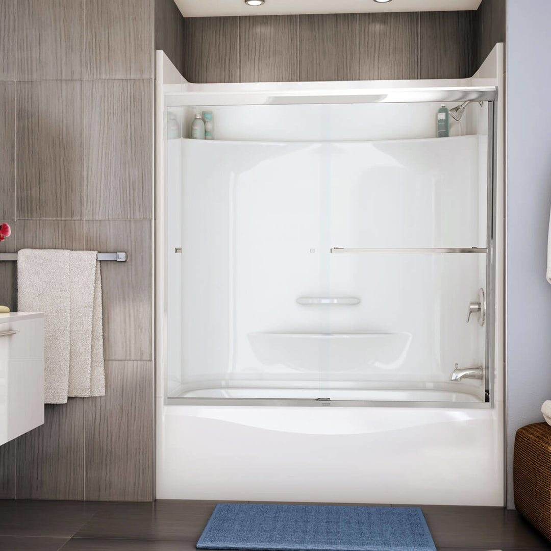 Maax TOF-3060 AFR AcrylX Alcove Left-Hand Drain Bathtub in White