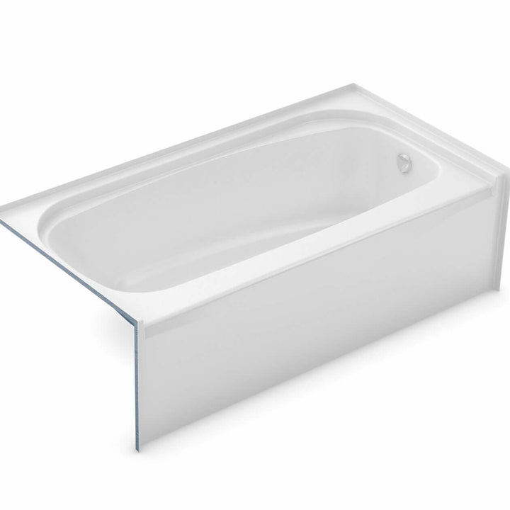 Maax TOF-3060 AFR AcrylX Alcove Left-Hand Drain Bathtub in White