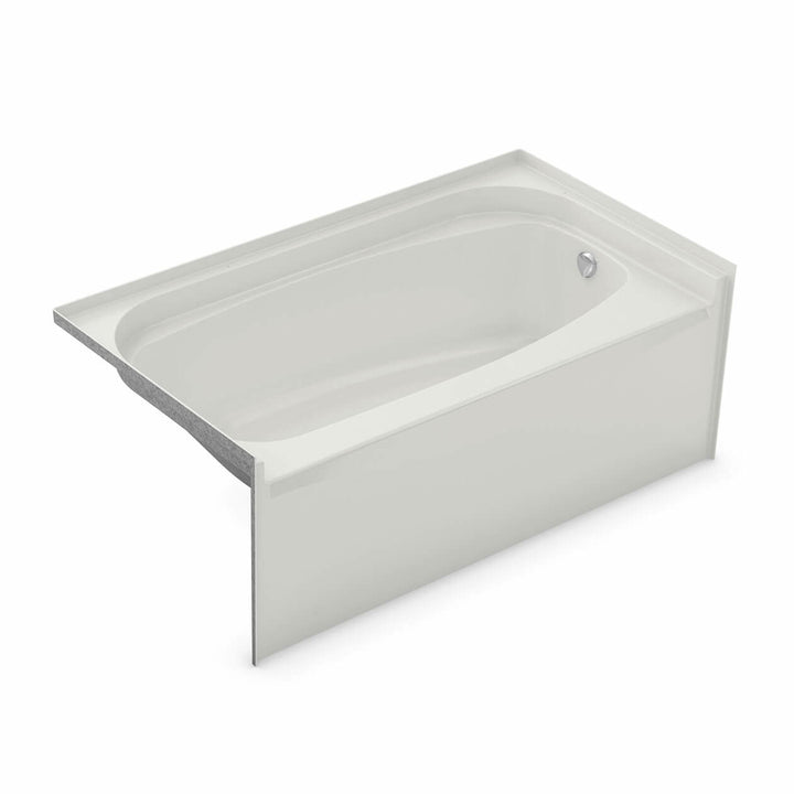 Maax TOF-3260 AcrylX Alcove Left-Hand Drain Bathtub in White