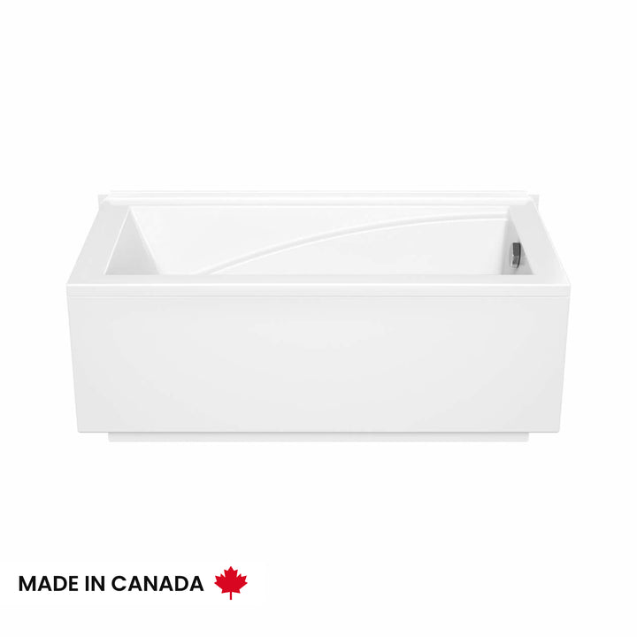 Maax ModulR 6032 (With Armrests) Acrylic Corner Right Left-Hand Drain Bathtub in White