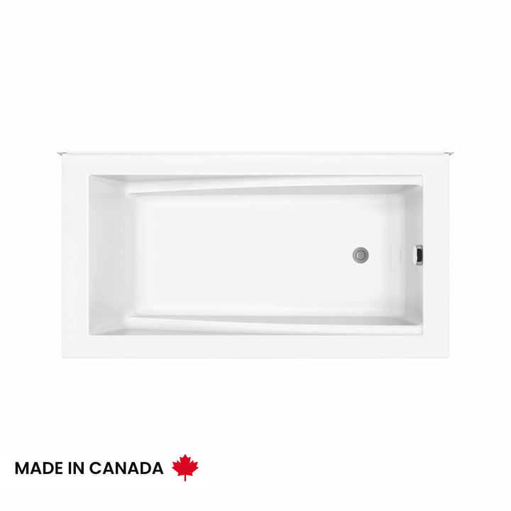 Maax ModulR 6032 (With Armrests) Acrylic Corner Right Left-Hand Drain Bathtub in White