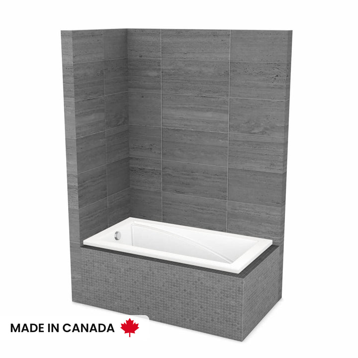 Maax ModulR 6032 IF (With Armrests) Acrylic Corner Left Left-Hand Drain Bathtub in White