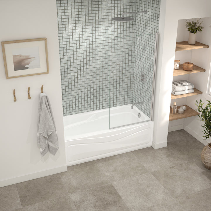 Maax Corinthia II 60 x 30 Acrylic Alcove Left-Hand Drain Bathtub in White
