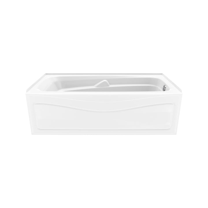 Maax Corinthia II 60 x 30 Acrylic Alcove Left-Hand Drain Bathtub in White